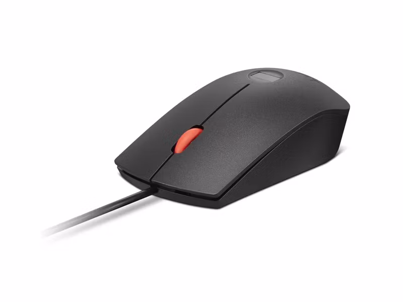 Lenovo 4Y51S24029 Fingeravtrycksmus Gen 3 optisk med sladd USB Svart/Röd