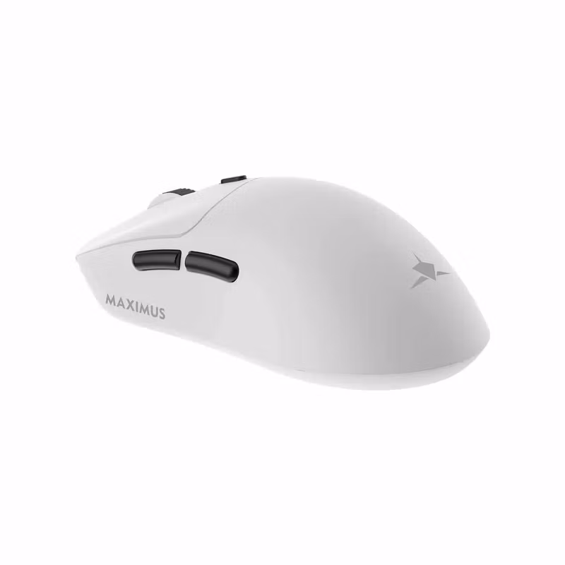 White Shark MAXIMUS 6D 26 000 DPI Trådlös Gamingmus Vit
