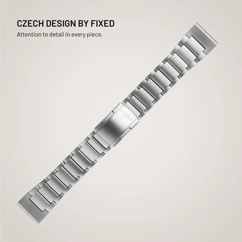 FIXED Titanium Strap Titanarmband för Garmin QuickFit 26 mm Naturlig titan