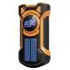 Just in Case Nödradio med Solcell, Vev och 5 000 mAh Powerbank Svart/orange