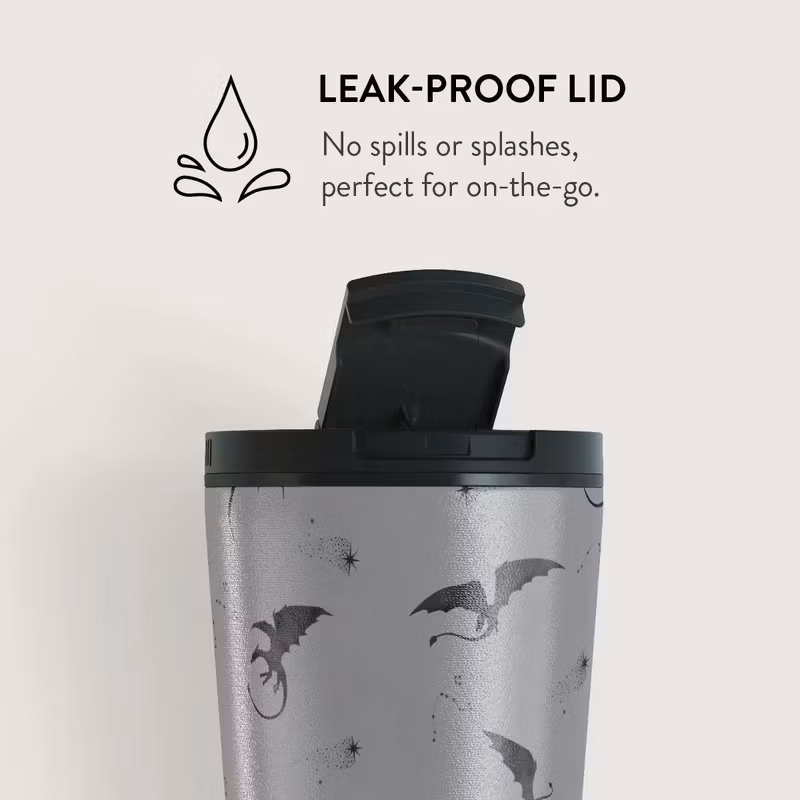Burga Draco 500 ml Termosmugg med Klaff- och Sugrörslock