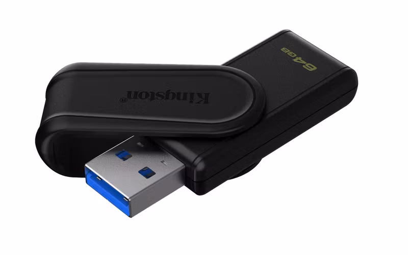Kingston DataTraveler Exodia S 64 GB USB 3.2 Gen 1 USB-minne Svart