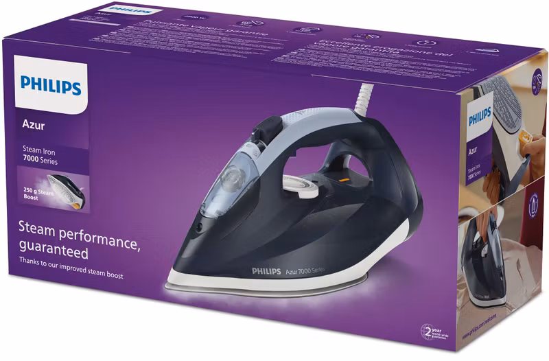 Philips 7000 Series DST7030/20 2 800 W Ångstrykjärn Blå