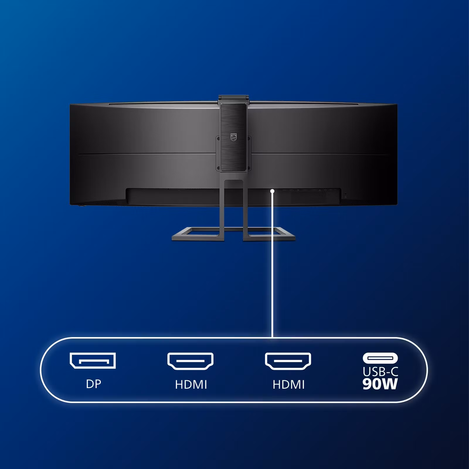 Philips Brilliance 499P9H 49" VA 32:9 Dual QHD Böjd USB-C-skärm
