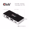 Club 3D CSV-1591 4-i-1 USB-C-hubb HDMI 4K 60 Hz med 100 W PD Svart