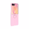 Samsung Galaxy Z Flip8 Silicone Ring Magnet Case silikonskal med ring Pink