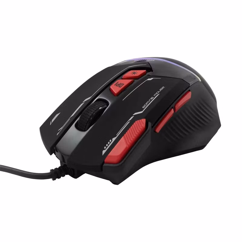 Baracuda Manta 8 knappar 12 800 DPI Optisk Spelmus Svart