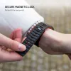 FIXED Silicone Magnetic Strap Magnetiskt silikonarmband för Apple Watch 44/45/46/49 mm Svart