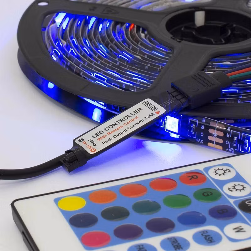 White Shark HELIOS-5 USB Gaming LED-remsa 5 m IP65 med fjärrkontroll