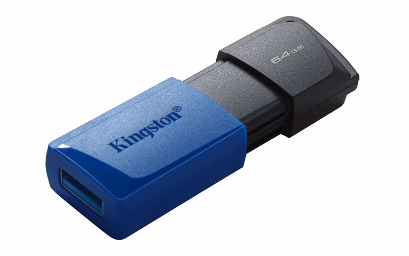 Kingston DataTraveler Exodia M 64 GB USB 3.2 Gen 1 USB-minne Svart Blå