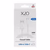 X2O Basic USB-A/C 60 W-kabel 2 m Vit