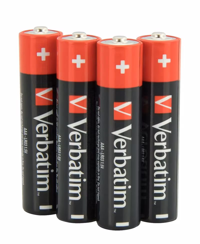 Verbatim AAA / LR03 Alkaliska Batterier 4-pack