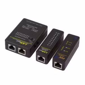 LogiLink WZ0015P Nätverkskabeltestare med PoE-finder för RJ45, RJ11 och BNC