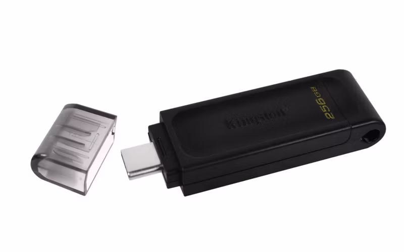 Kingston DataTraveler 70 256 GB USB-C 3.2 Gen 1 USB-minne Svart