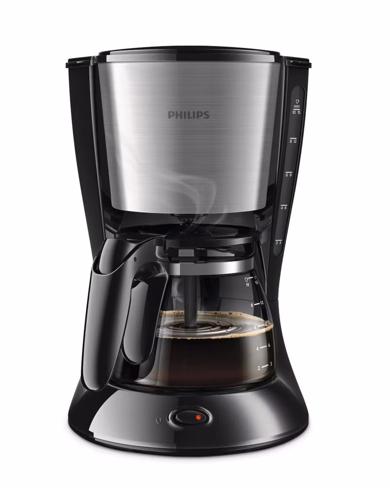 Philips Daily Collection HD7462 1,2 liter Kaffebryggare Rostfritt stål/Svart