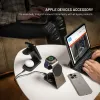 FIXED MagPowerstation Alu 2 FIXMPOS-AL2-BK 3-i-1 Qi2 Trådlös laddstation 15 W Svart