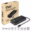 Club 3D CSV-1595 7-i-1 USB-C-dockningsstation med 2 × HDMI och 100 W PD Svart
