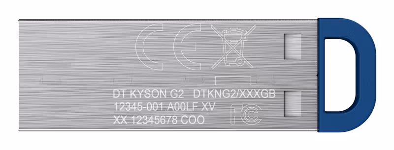 Kingston DataTraveler Kyson 64 GB USB 3.2 Gen 1 USB-minne Rostfritt stål