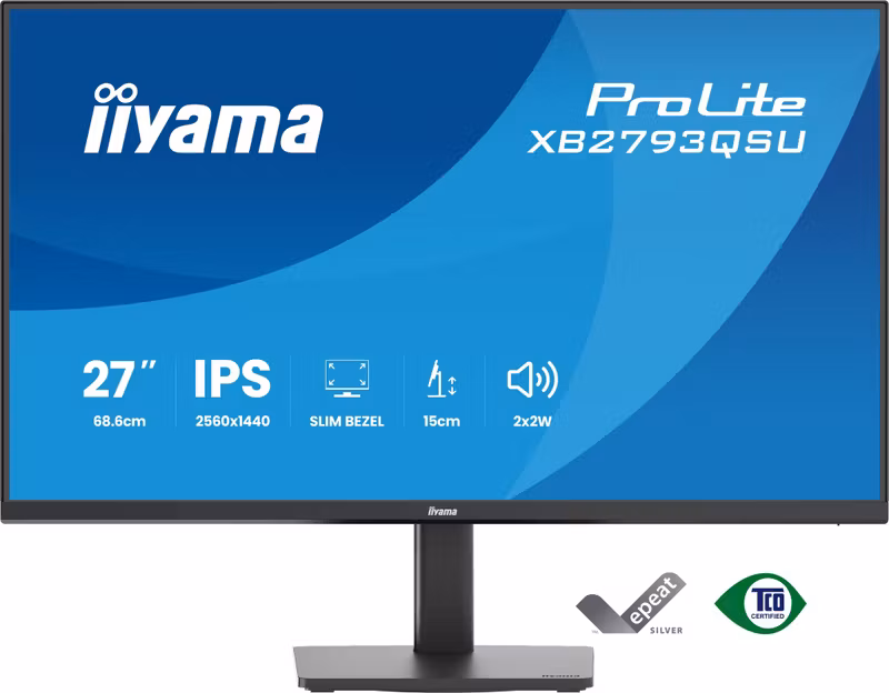 iiyama ProLite XB2793QSU-B1 27" IPS QHD 75 Hz Skärm Svart