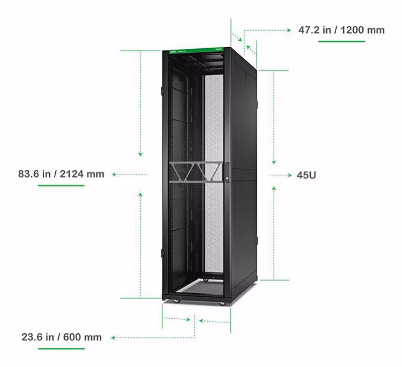 APC NetShelter SX AR3305B2 45U Serverrack Gen 2 Svart