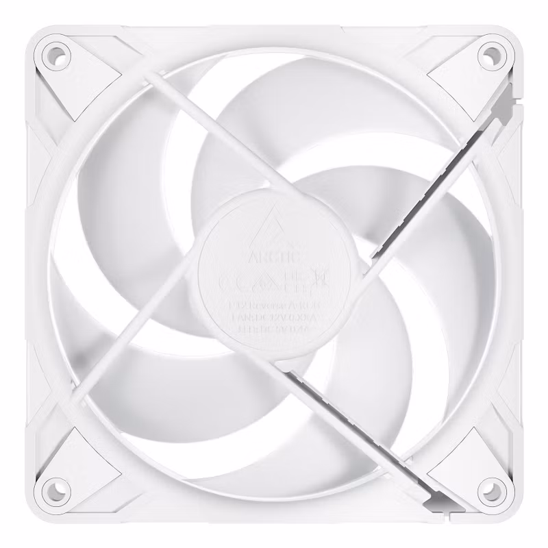 Arctic P12 Pro Reverse A-RGB 120 mm Chassifläkt 3-pack Vit
