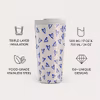 Burga Love Me Right 500 ml Termosmugg med lock och sugrör i rostfritt stål