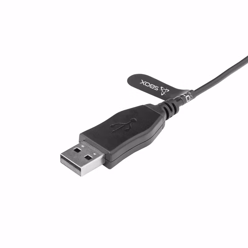 SBOX HS-707 USB On-Ear Headset med Mikrofon Svart