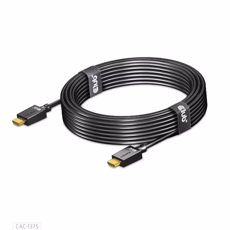 Club 3D CAC-1375 Ultra High Speed HDMI 2.1-kabel 4K 120 Hz 8K 60 Hz 5 m Svart