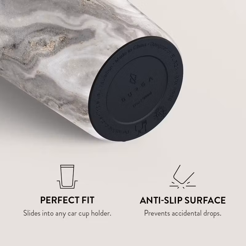 Burga Snowstorm 500 ml Termosmugg med lock och sugrör i rostfritt stål