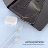 FIXED LIQUID USB-C till Lightning Silikonkabel 1,2 m Vit