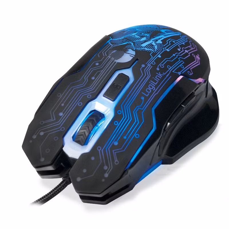 LogiLink ID0137 Optisk Kabelansluten Gamingmus USB 2 400 DPI Svart