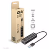 Club 3D CSV-1430A 4-i-1 USB 3.2 Gen 1-hubb med 3 × USB-A och Gigabit Ethernet Svart