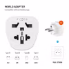 FIXED Reseadapter Schuko EU/Världen Vit