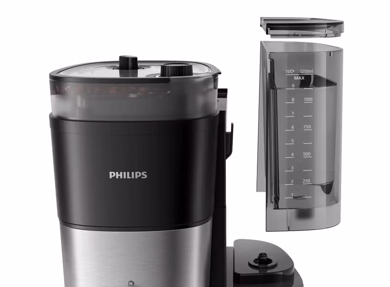 Philips All-in-1 Brew HD7900/50 Kaffebryggare med kvarn Svart/silver
