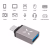 FIXED LINK USB-C Hane till USB-A Hona Adapter Grå