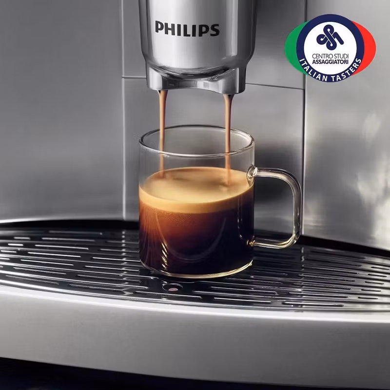 Philips 6000 series EP6551/30 Helautomatisk kaffemaskin 1,9 l Vit/Krom