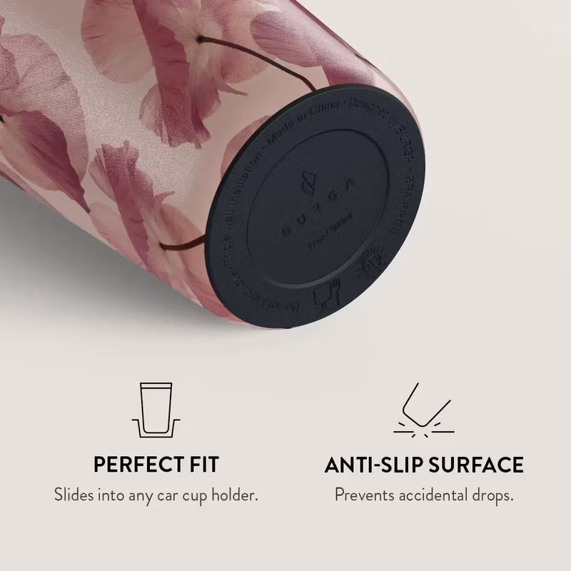 Burga Tender Kiss 500 ml Termosmugg med lock och sugrör i rostfritt stål