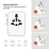 FIXED Voyager 70 W GaN USB-C/USB-A Reseladdare EU/UK/USA/AU Vit