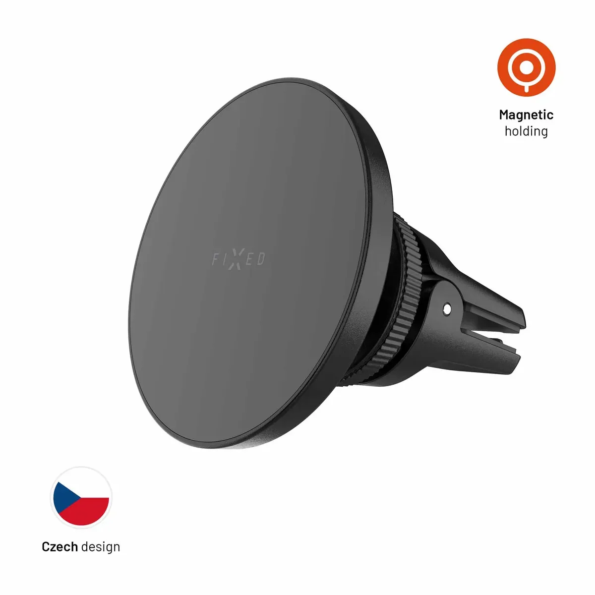 FIXED MagCircle Vent MagSafe-hållare för ventilationsgaller Svart