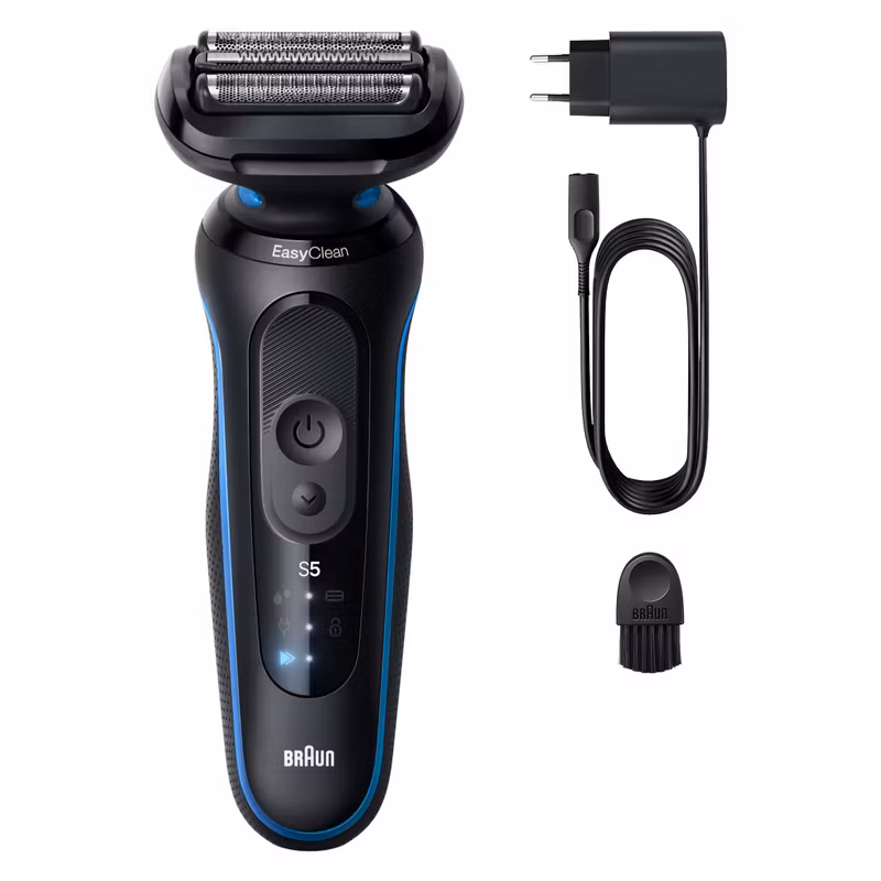 Braun Series 5 52-B1000s Wet & Dry Rakapparat Svart/Blå