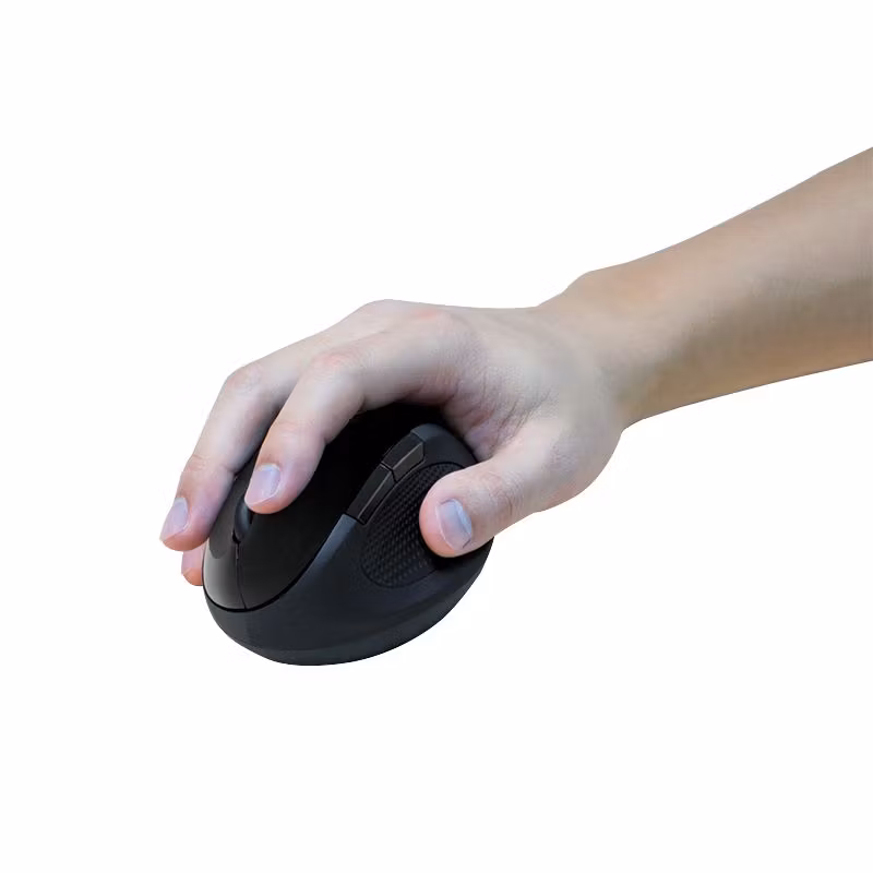 LogiLink ID0139 ergonomisk trådlös mus 2,4 GHz Svart
