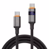 X2O Longlife 100 W USB-C till USB-C-kabel med LED-display 1,5 m Svart