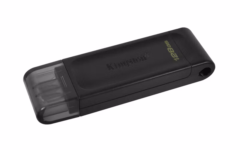 Kingston DataTraveler 70 128 GB USB-C 3.2 Gen 1 USB-minne Svart