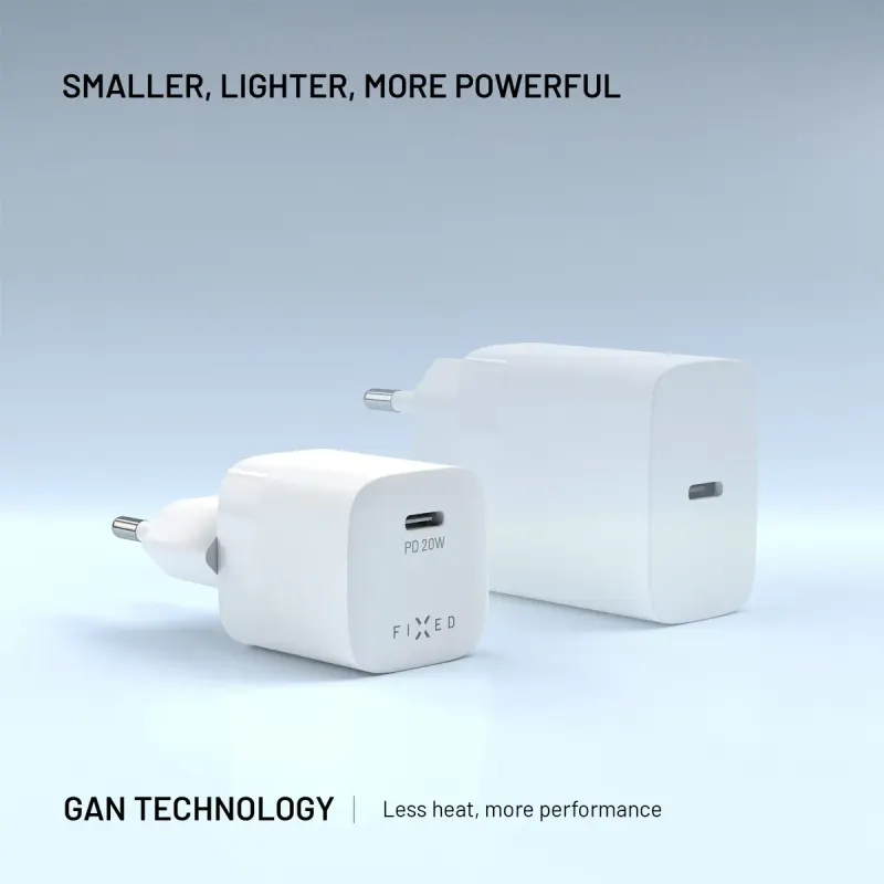 FIXED Mini FIXC20M2-C-WH 20 W USB-C Väggladdare Vit