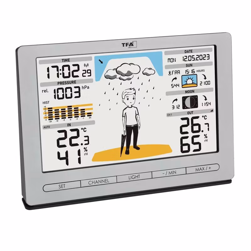 TFA METEO JACK 35010869 Trådlös väderstation Silver