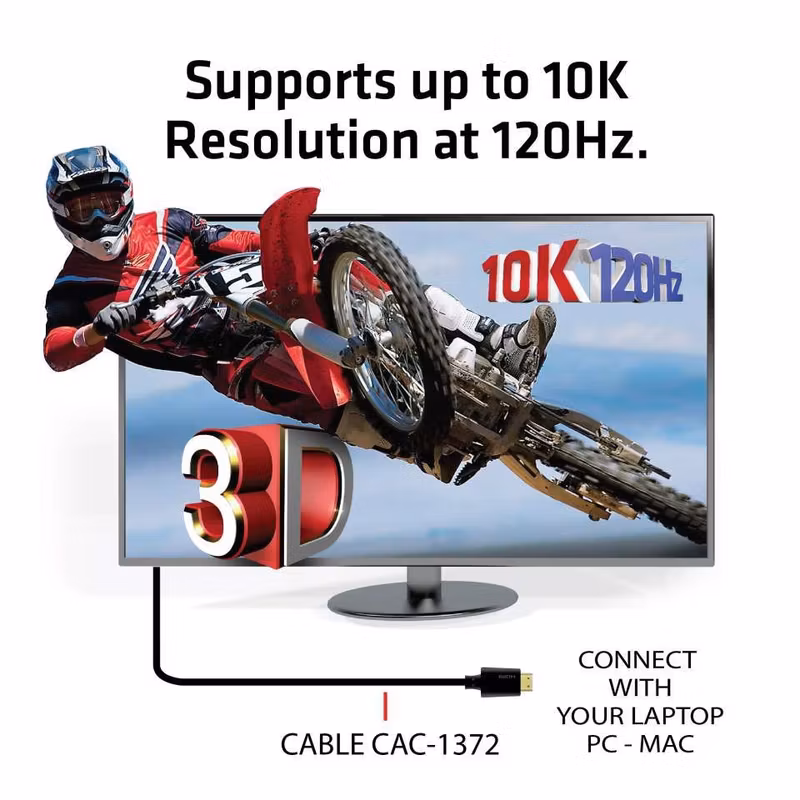 Club 3D CAC-1372 Ultra High Speed HDMI 2.1-kabel 2 m Svart