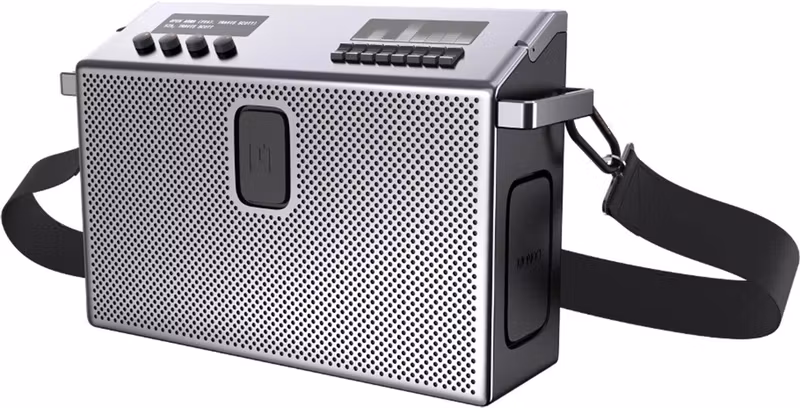 Mondo Speaker Large M2001 96 W Bluetooth-högtalare Metall/Svart