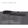Club 3D CSV-2555 7-i-1 USB-C-hubb med HDMI 4K 60 Hz och PD 3.1 140 W Svart
