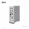 Club 3D CSV-1568 USB-C-dockningsstation 10 Gbit/s för tre skärmar med 120 W nätadapter Grey