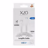 X2O Longlife 100 W USB-C till USB-C-kabel 1 m Vit